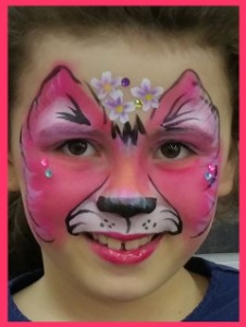 Kinderschminken_Katze_rosa_Rüsselsheim_1a-Kinderschminken.de